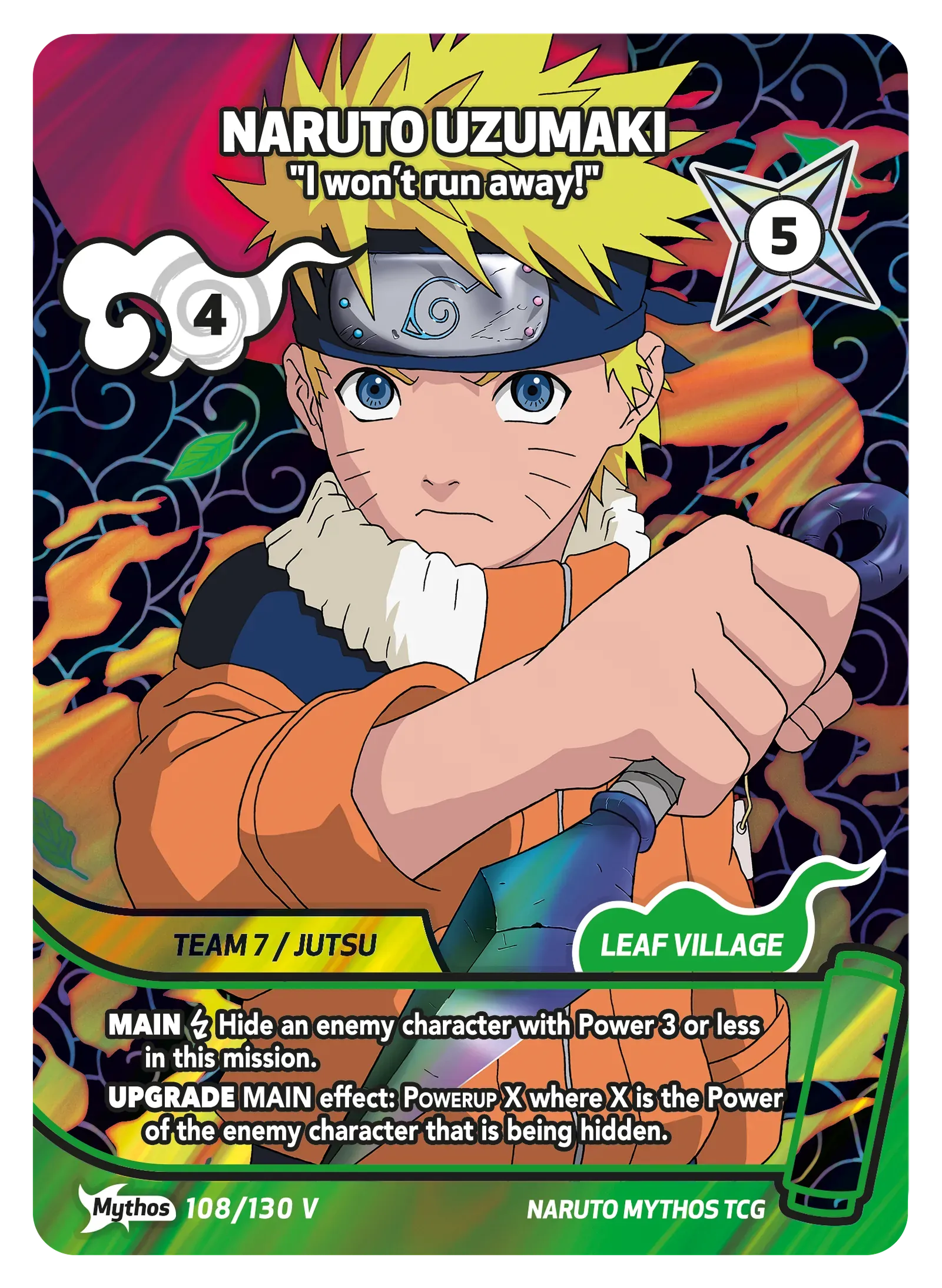 Naruto Uzumaki — I won't run away!