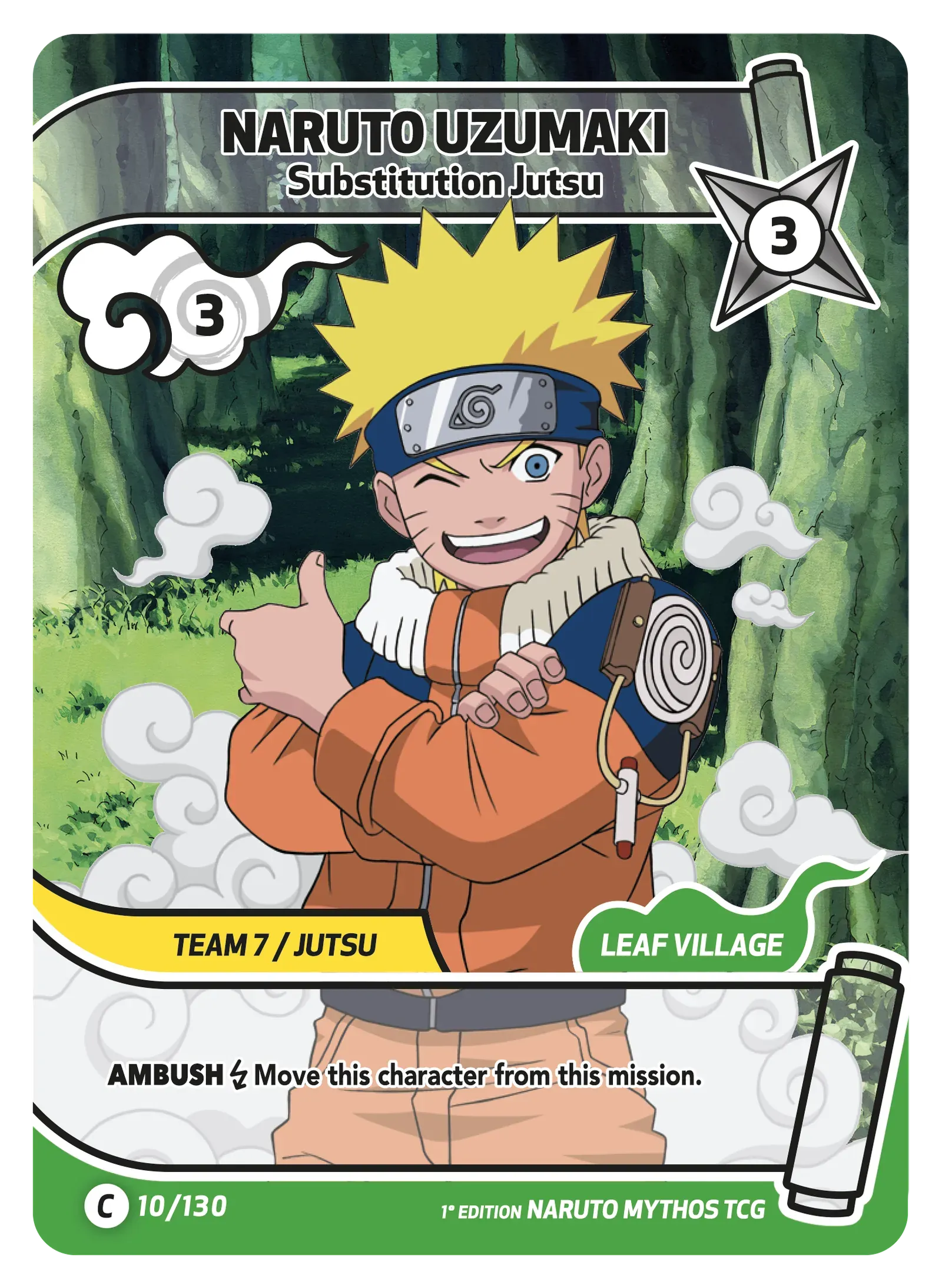 Naruto Uzumaki — Substitution Jutsu