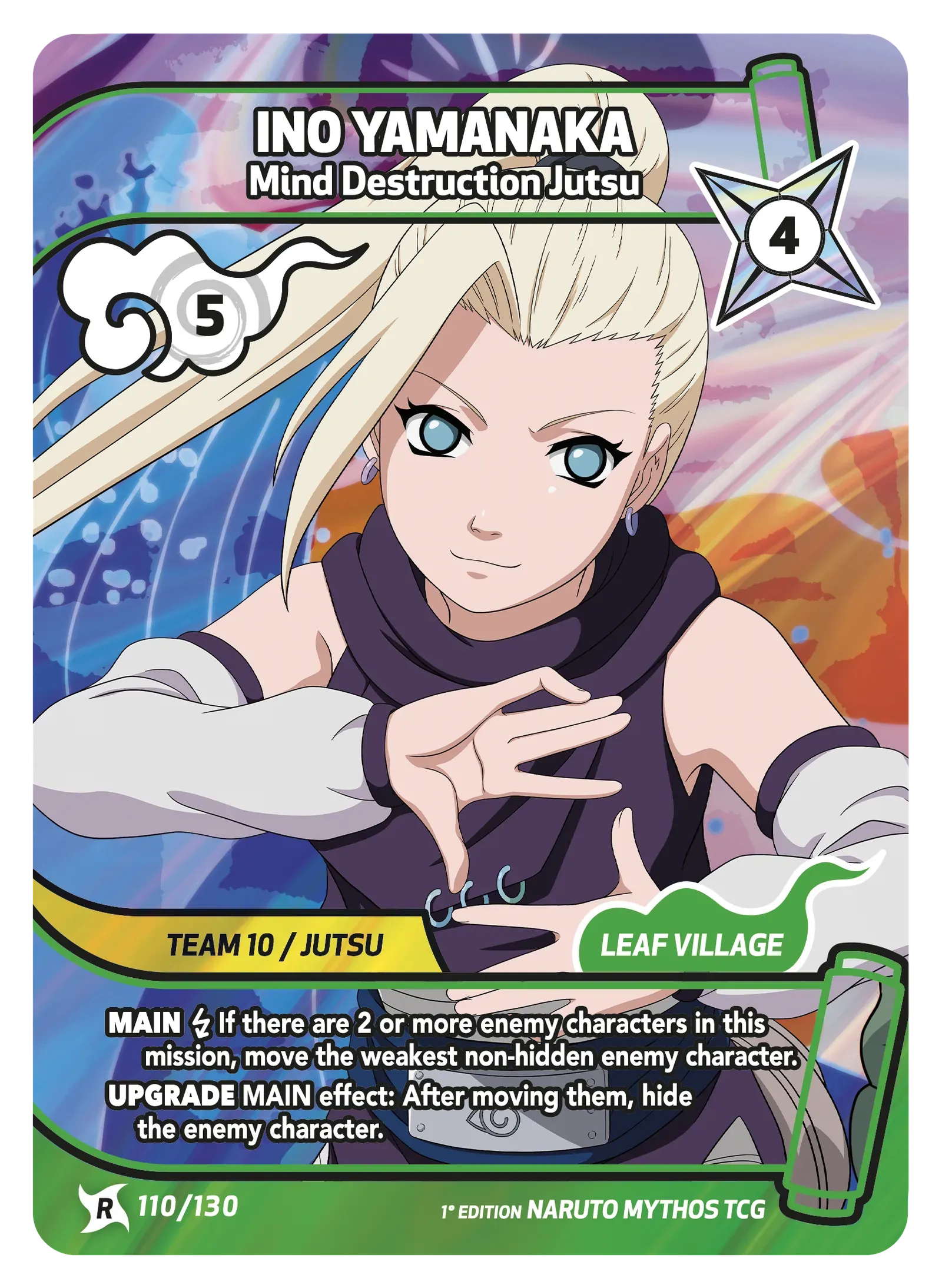 Ino Yamanaka — Mind Destruction Jutsu