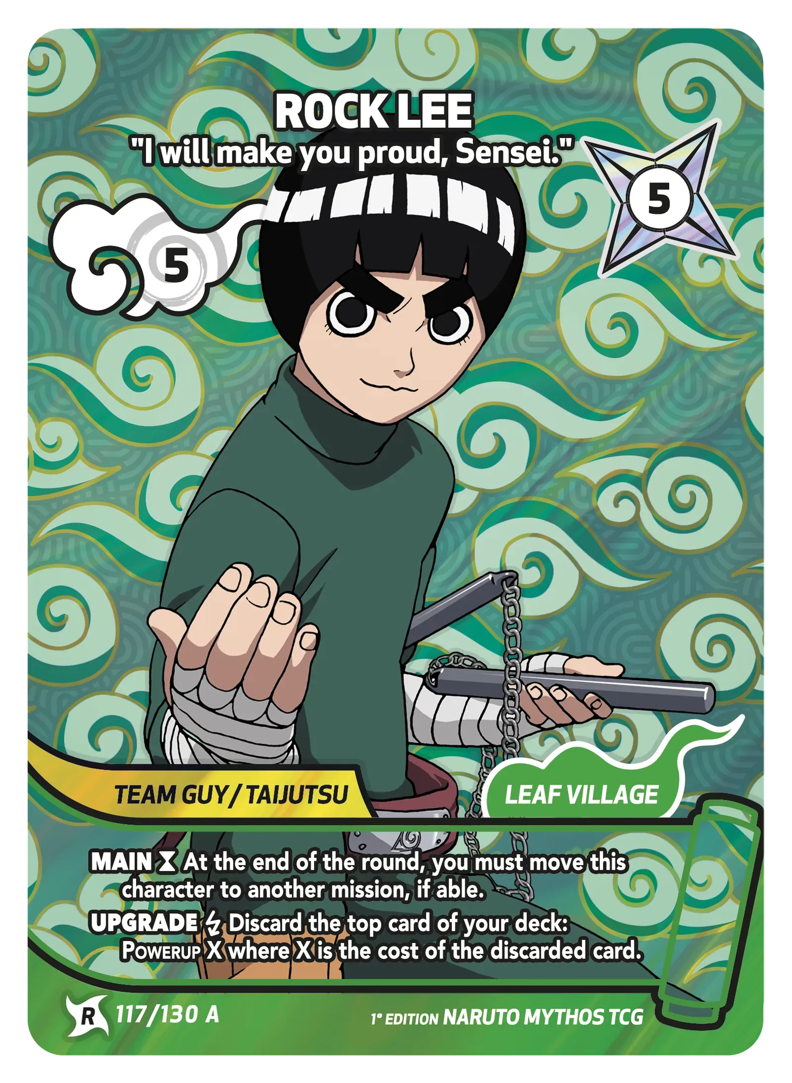 Rock Lee — I will make you proud, Sensei.
