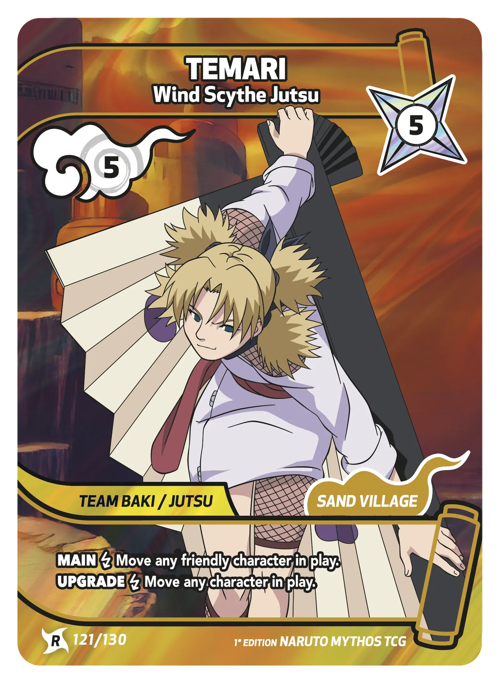 Temari — Wind Scythe Jutsu