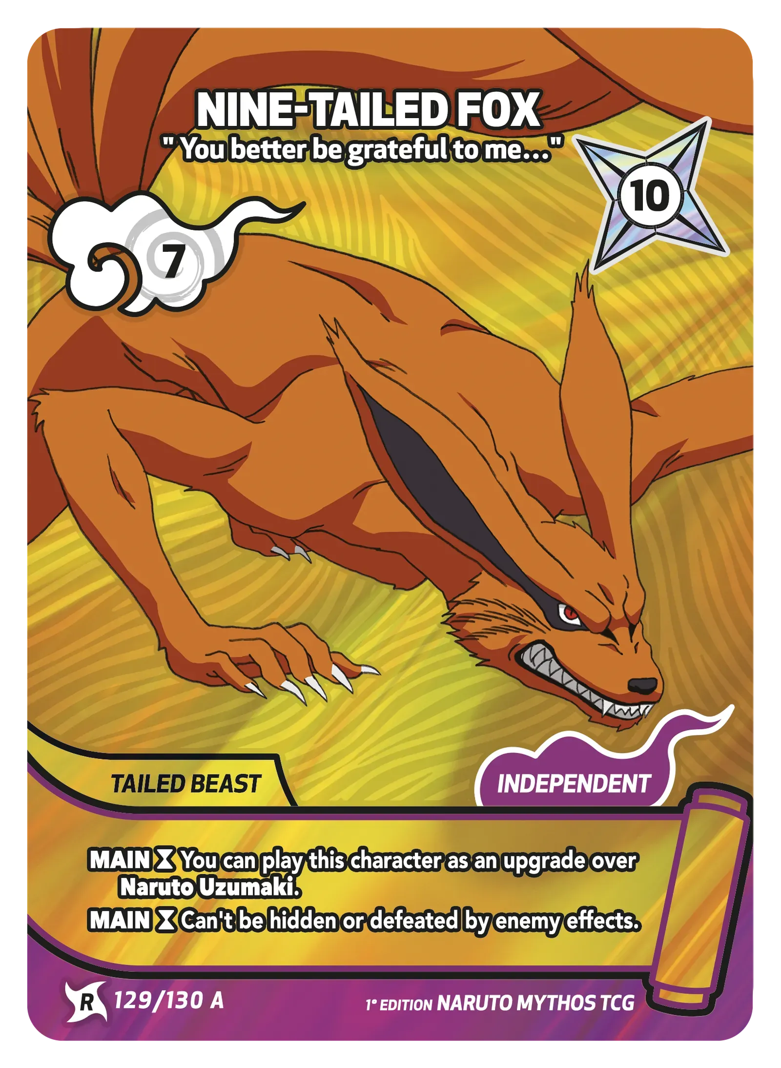 Nine-Tailed Fox — You better be grateful to me…