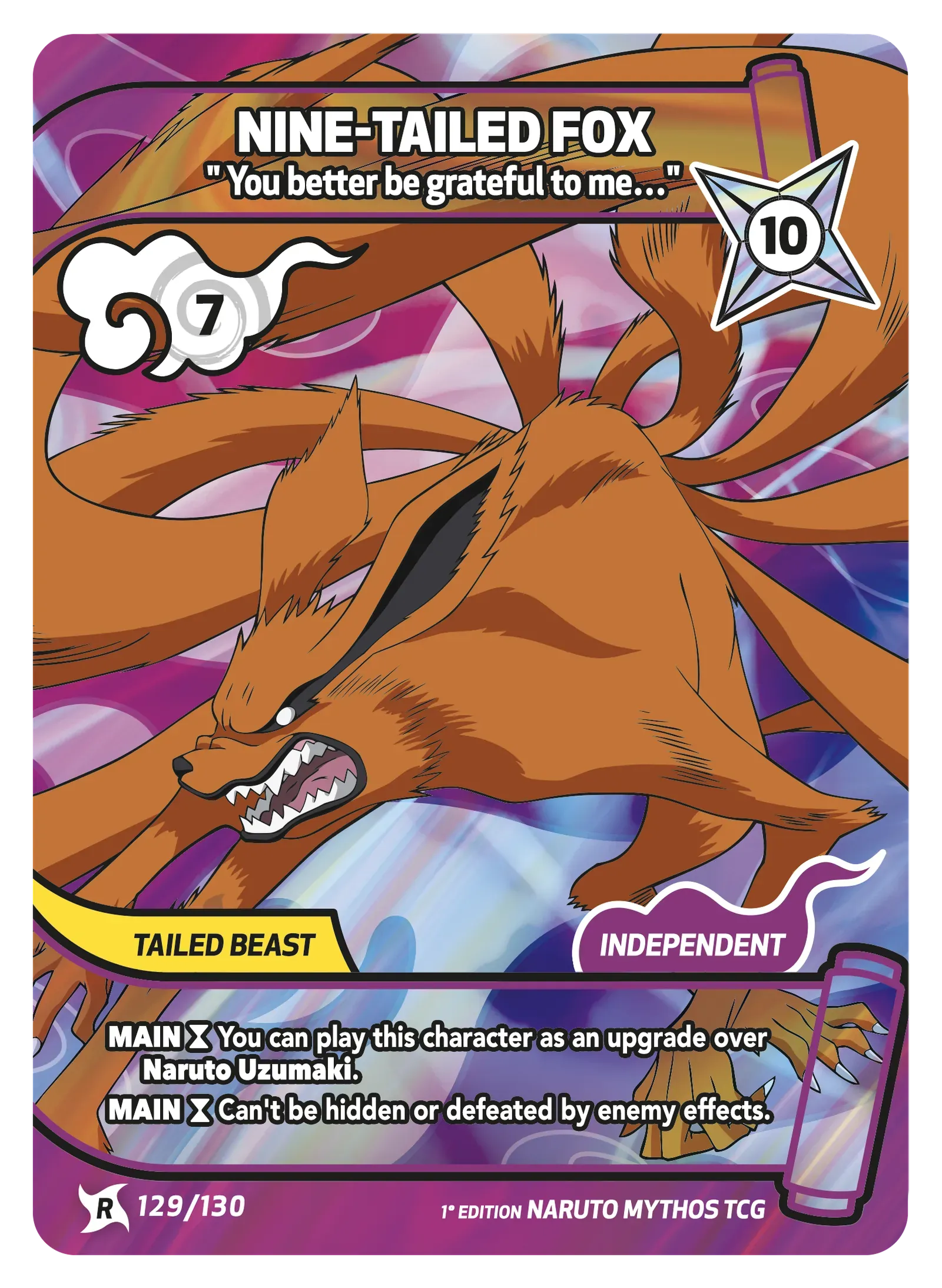 Nine-Tailed Fox — You better be grateful to me…