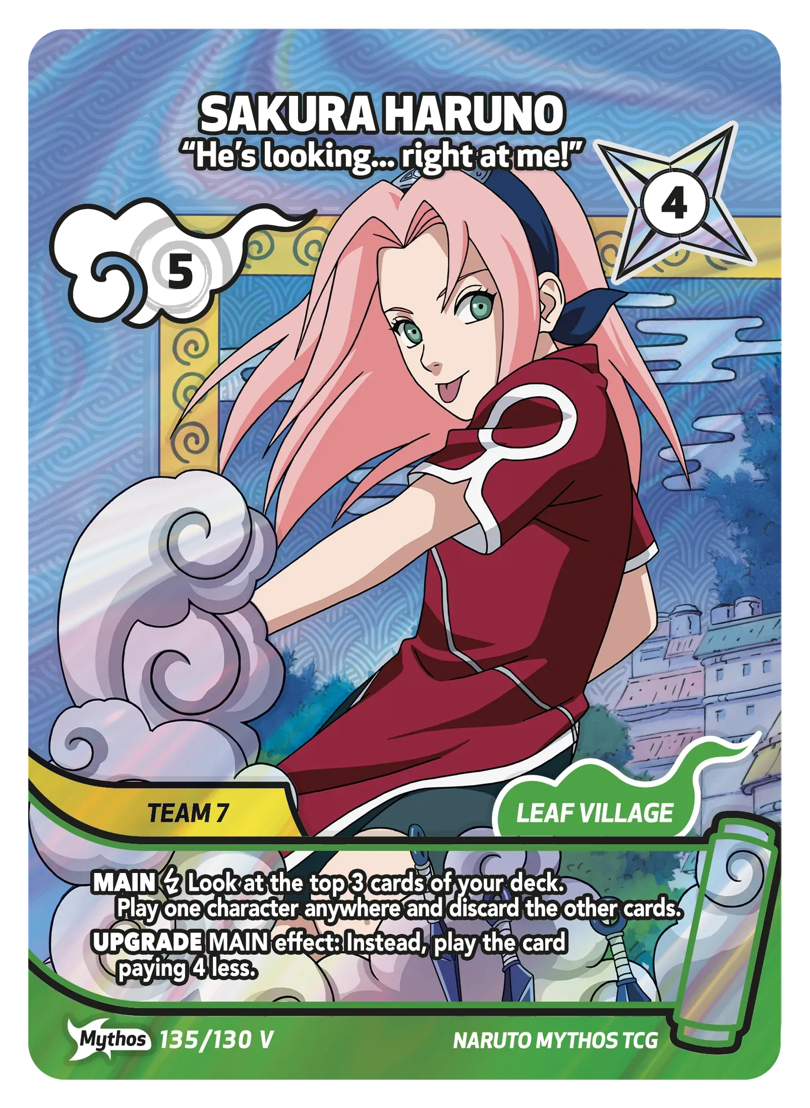Sakura Haruno — "He's looking... right at me!"