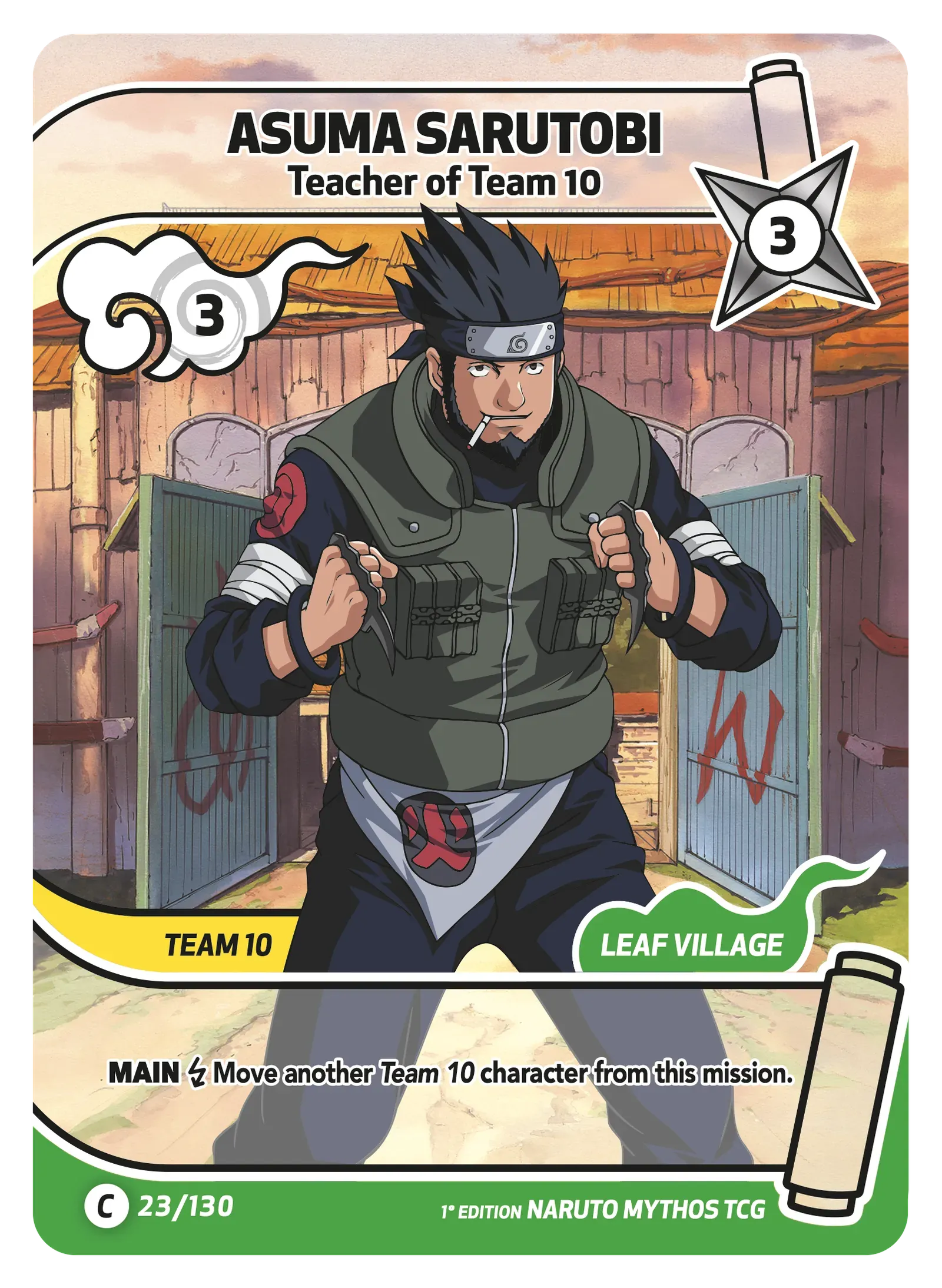 Asuma Sarutobi — Teacher of Team 10