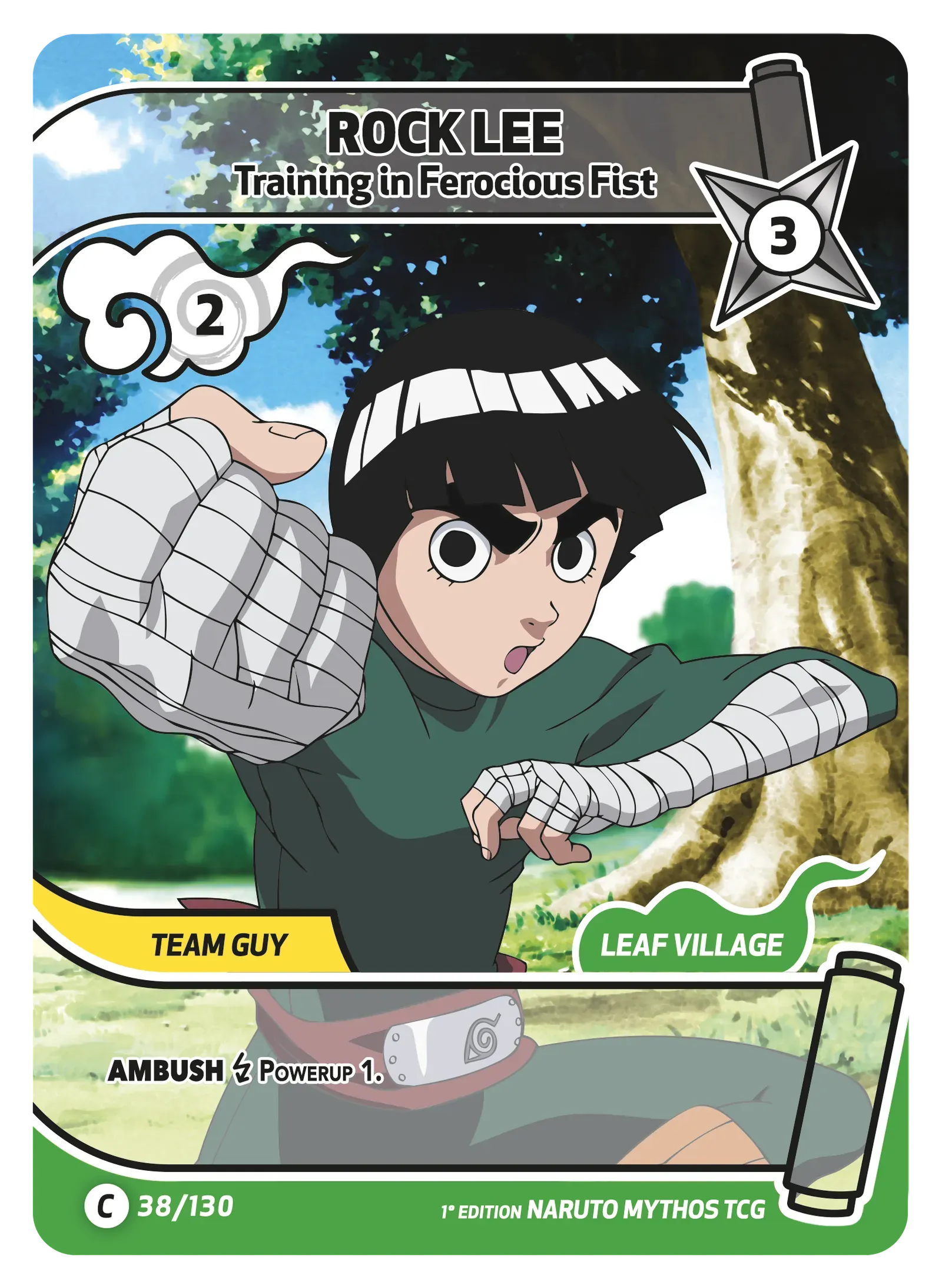 Rock Lee — Training in Ferocous Fist