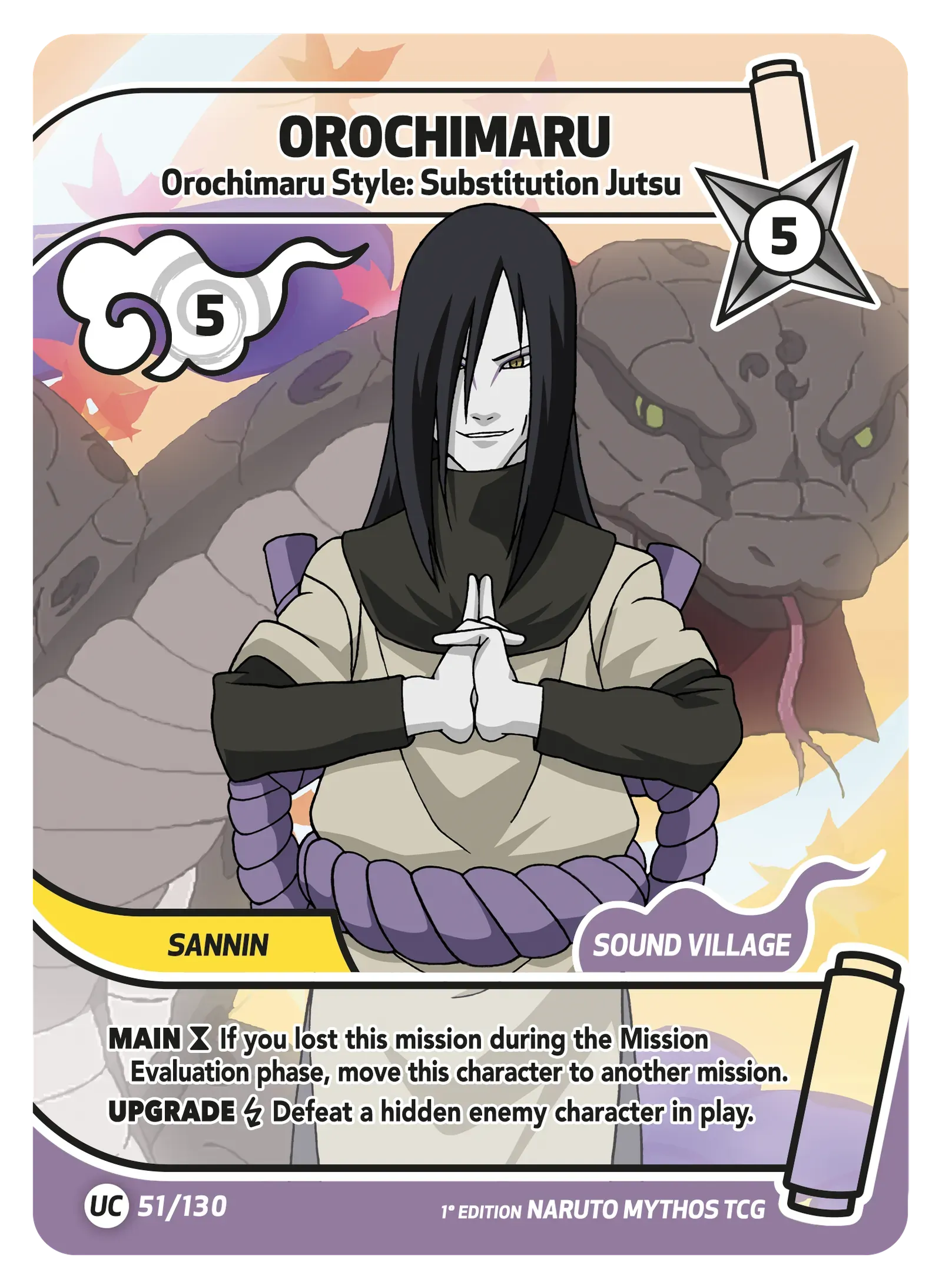 Orochimaru — Orochimaru Style: Substitution Jutsu