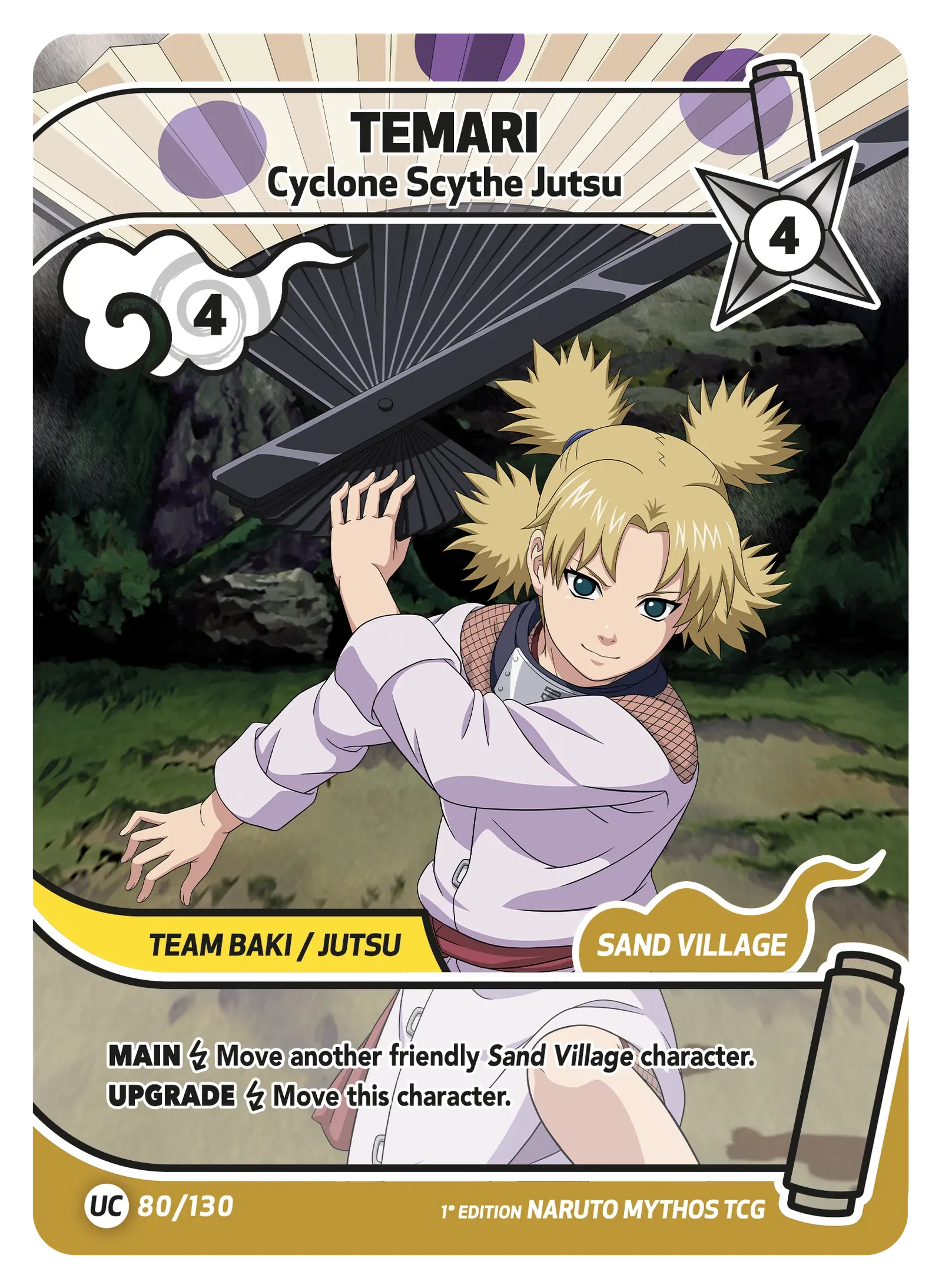 Temari — Cyclone Scythe Jutsu