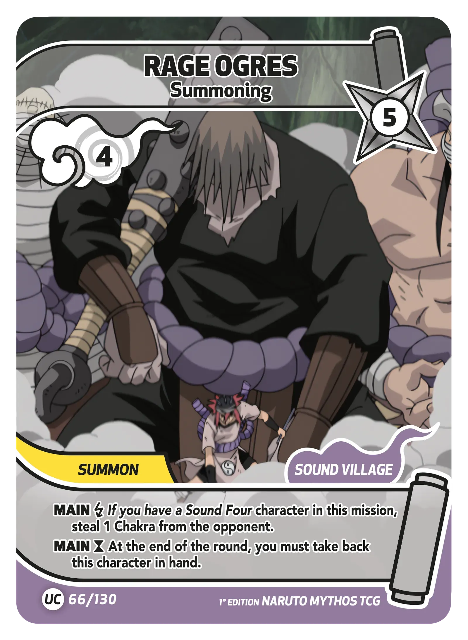 Rage Ogres — Summoning Naruto Mythos TCG card