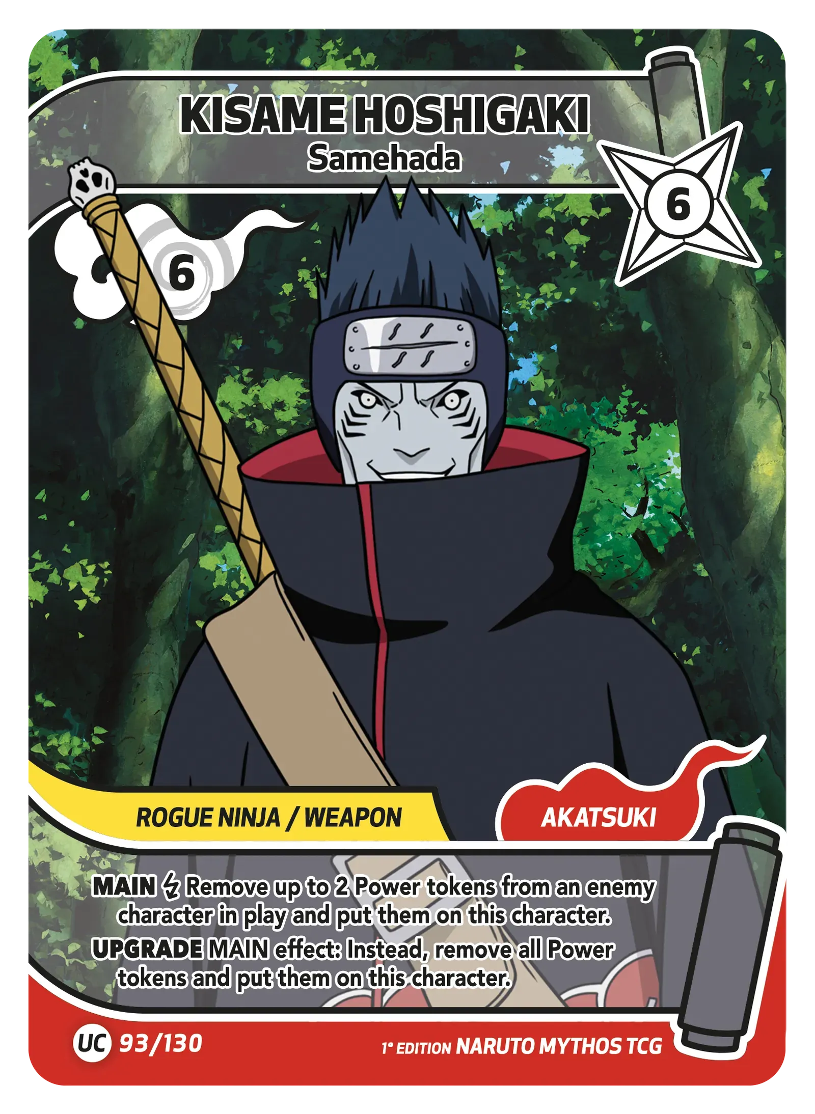 Kisame Hoshigaki — Samehada Naruto Mythos TCG card